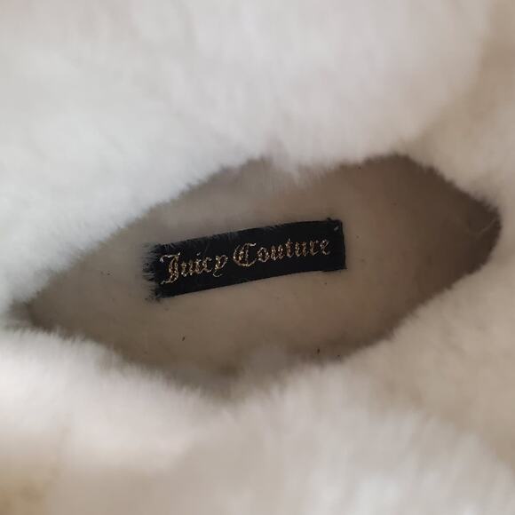 Juicy Couture Little Girl's Cachet Place Boots Size 2 Sparkle Fuzzy Trim Kidcore - Picture 6 of 10